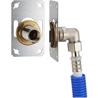 Noyon&thiebault - fixsystem einfach : Komplettset zur Befestigung eines einfachen Wandhahns M1/2' (15x21) Pressfitting-Zulaufbogen U-Profil auf von NOYON & THIEBAULT