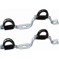 Noyon&thiebault - Set mit 2 Doppelhalterungen aus Metall für 3/4' (20x27) Verteiler Mit isophonischem Gummi 3052-20S2 von NOYON & THIEBAULT