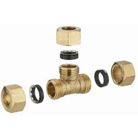 T-Stück aus Messing mit gleichmäßiger Mischdichtung für Kupferrohr Noyon&thiebault 12 mm - 512G-12L1 von NOYON & THIEBAULT