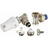 Noyon&thiebault - Thermostatischer Heizkörper-Komplettsatz bestehend aus 1 thermostatischem Eckventil mit Außengewinde M1/2' (15x21) + Einstellbogen von NOYON & THIEBAULT