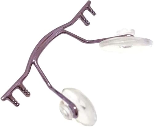 NOYOTA Metall-Nasenpolsterhalter, Nasensteg-Ersatz, 1 Stück Metallbrillen-Nasensteg-Ersatz for randlose Brillen, Lila NOYOTA Metall-Nasenpolsterhalter, Nasensteg-Ersatz, 1 Stück Metallbrillen-Nasensteg-Ersatz for randlose Brillen, Lila von NOYOTA