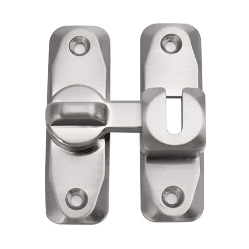 1 STÜCKE 90 Grad Schiebetürschlösser Home hardware zubehör(Silver) von NOZLIHMH
