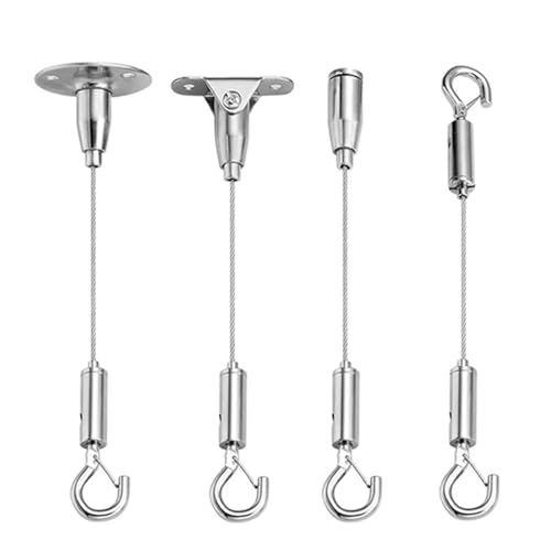 1 Stück 1,5 mm Drahtseil-Federhaken, verstellbar, for Aufhängen von Wäscheleinen, festes Geländerschloss, Hebecode, geeignet for Lichtpaneele(C-1PCS,1.5M) von NOZLIHMH