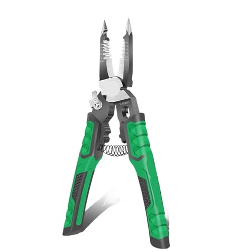 Elektrikerzange Spitzzange 9 in 1 for Klemmen Schrauben Abisolieren Kabelschneiden Drahtspalten von NOZLIHMH