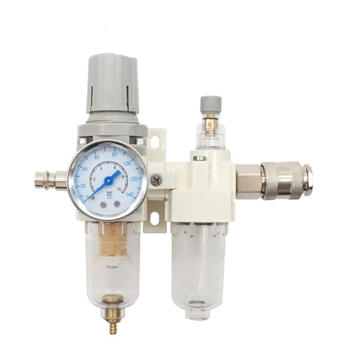 Kompressor Luftfilter Druckregler Falle Pneumatische Öl-Wasser-Abscheider Pumpe Manuelle Entwässerung Versorgung AC2010-02 1 stücke(AC2010-02 PC4-02) von NOZLIHMH