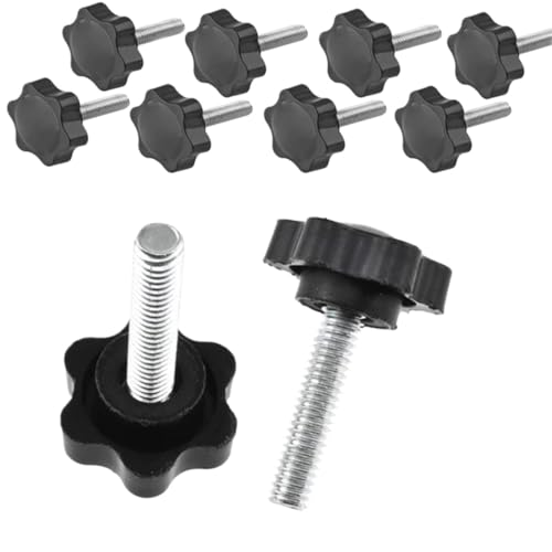 M5 M6 M8 Sternförmige Gewindeklemmgriffschraube Bakelit-Handknopf-Anziehschraube(10PCS,M8x45 D38) von NOZLIHMH