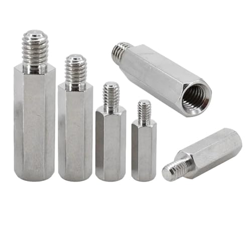 Männlich zu Weiblich Hex Abstandshalter Motherboard Rack Stud Mount Spacer Spalte Edelstahl Schrauben Bolzen Abstandshalter M2 M2,5 M3 m4 M5 M6(35mm (3Pcs),M5 (Head 8mm)) von NOZLIHMH