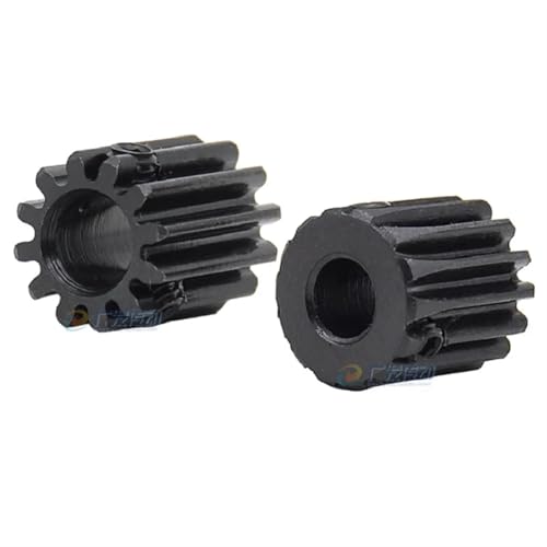 Mod 1 Ritzel 10T 12T 14T Bohrung 4 5 6 6,35 7mm 45 Stahl Stirnrad Getriebe Zubehör Motor Teile(4mm,12 Teeth) von NOZLIHMH