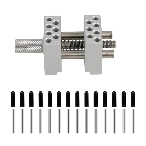 Multifunktionsklemme, verstellbare Schraubstockvorrichtung aus Edelstahl 304 for Modellbau und Werkbank-Modellierung, Hobby-Werkzeuge, 1 Stück(Silver set) von NOZLIHMH