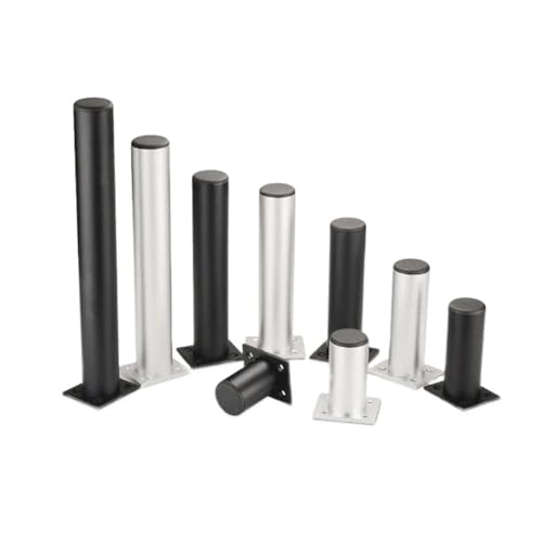NOZLIHMH 4Pcs Möbel Beine Schrank Fuß Einstellbar 6-15CM Hardware zubehör(Height 6cm - Silver) von NOZLIHMH