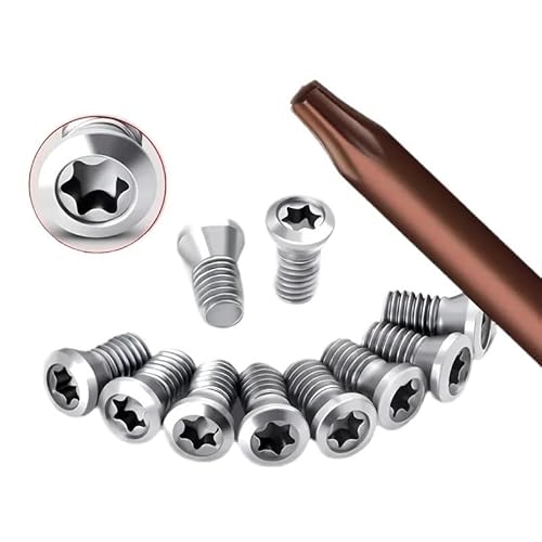 Schraube M1,6 M1,8 M2,0 M2,2 M2,5 M3,0 M3,5 M4,0 M5,0 M6,0 Drehmaschine Werkzeug Halter Schraube Fitting Cutter Kopf klinge Schraube(M2.2,30PCS) von NOZLIHMH
