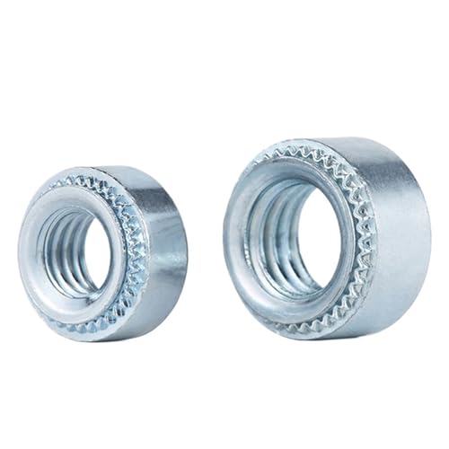 Selbsthaltende Muttern CLS-M2 M2.5 M3 M4 M5 M6 M8 M10 Drucknietmutter aus Kohlenstoffstahl(S-M5-1(30pcs)) von NOZLIHMH