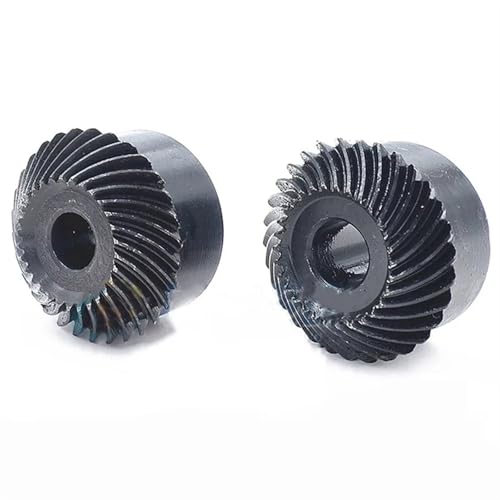 Spiralkegelrad 1,5/2/2,5/3/4Mod 20T/25T/30T 45# Stahlkegelrad Ritzel Schrägverzahnung Links-/Rechtsverzahnung(4 Mod,20T Right Spiral 1pc) von NOZLIHMH
