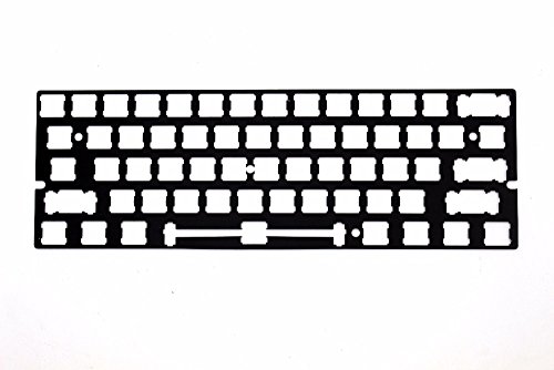 ANSI Costar Stabilisatoren, eloxiertes Aluminium, Positionierplatte, Unterstützung für GH60 60% Tastatur, DIY (schwarz) von YMDK