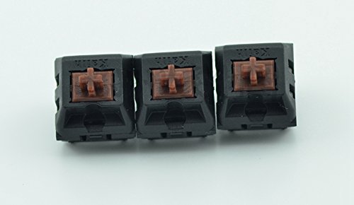 NPKC Kailh MX Switch, 3-polig, schwarz, rot, braun, blau, Ersatz für Cherry Switch für mechanische Tastatur, 10 Stück von YMDK