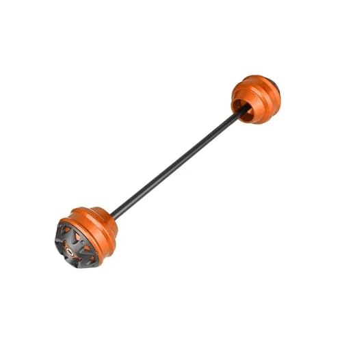 NPNGLCKCVF Motorradrahmen Für Ducati Für Hypermotard 796 1100 S 821 SP 939 SP 950 SP Vorderradschutz Achse Gabel Crash Slider Motorrad-Slider(Orange) von NPNGLCKCVF