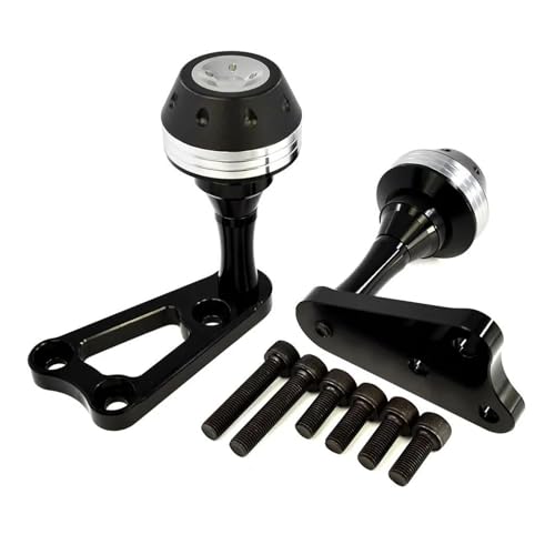 NPNGLCKCVF Motorradrahmen Für Y&amaha YZF R3 R25 Für MT-03 Für MT03 YZF-R3 ABS YZF-R25 Rahmenschutz Verkleidungsschutz Crash Pad Protector Motorrad-Slider(Silber) von NPNGLCKCVF