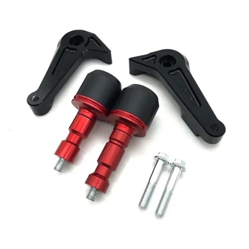 NPNGLCKCVF Motorradrahmen Für Y&amaha YZF-R6 YZF R6 ABS 2017 2018 2019 2020 2021 2022 Motorradrahmenschieber Anti-Herbst-Crash-Halterungsschutz-Kits Motorrad-Slider(Rot) von NPNGLCKCVF