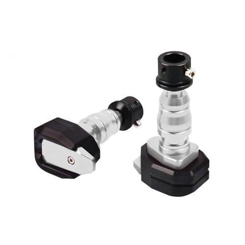 NPNGLCKCVF Motorradrahmen Für ZX-4R ZX-4RR ZX4R ZX4RR ZX 4R 2023 Motorrad-Absturzschutz Rahmenschieber Verkleidungsschutz Crash Pad Protector Motorrad-Slider(Silber) von NPNGLCKCVF