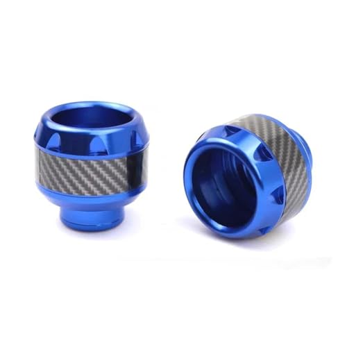 NPNGLCKCVF Motorradrahmen Motorrad-Rahmenschutz Stoßdämpferschutz Vorne Bremssattelschutz Modifiziertes Zubehör Motorrad-Slider(Blau) von NPNGLCKCVF