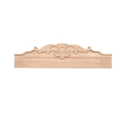 NPQRKJYH 1 stück Holzschnitzerei Applique Möbelbeschläge TV Badezimmerschrank Zahnbrett Massivholz Schallwand Geschnitzten Rock Wohnkultur Handwerk(Size:40cm) von NPQRKJYH