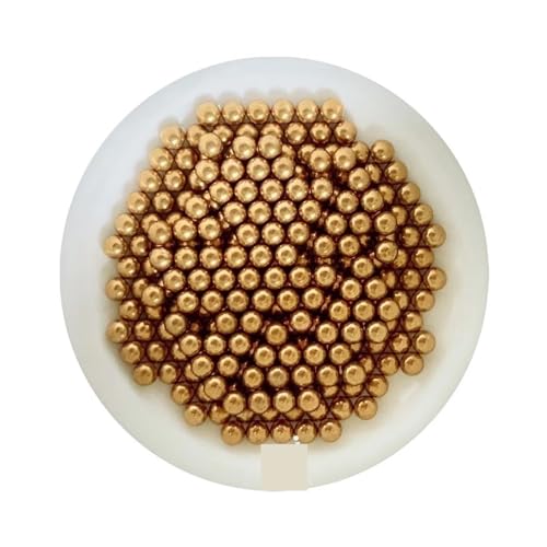 NPQRKJYH Messingkugel (H62) 3,5 mm 4 mm 4,45 mm Präzisions-Lagerkugeln aus massivem Messing for Ventile, Möbelschienen, Sicherheitsschalter und Heizgeräte(50pcs,3.5mm) von NPQRKJYH