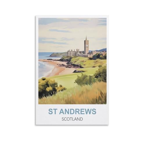 Metallblechschild St Andrews Schottland Vintage-Schild Retro-Blechschilder Vintage-Metallblechschild für Bar, Zuhause, Wand, Metalldekoration, 20 x 30 cm Metallblechschild St Andrews Schottland Vintage-Schild Retro-Blechschilder Vintage-Metallblechschild für Bar, Zuhause, Wand, Metalldekoration, 20 x 30 cm von NPRZM