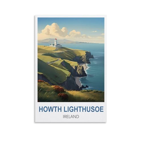 NPRZM Blechschilder, Howth-Leuchtturm, Irland, lustiges Vintage-Metallschild, Plakette, Poster, Wandkunst, Kneipe, Bar, Küche, Garten, Badezimmer, Heimdekoration, 15 x 30 cm NPRZM Blechschilder, Howth-Leuchtturm, Irland, lustiges Vintage-Metallschild, Plakette, Poster, Wandkunst, Kneipe, Bar, Küche, Garten, Badezimmer, Heimdekoration, 15 x 30 cm von NPRZM