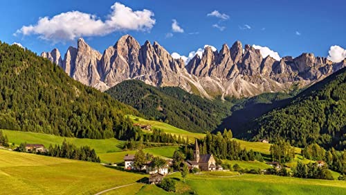 NPRZM Italien Südtirol Dolomiten Dorf Wiese Malen nach Zahlen DIY Einzigartiges Ölgemälde auf Leinwand Kit Digitale Malerei 50x60CM NPRZM Italien Südtirol Dolomiten Dorf Wiese Malen nach Zahlen DIY Einzigartiges Ölgemälde auf Leinwand Kit Digitale Malerei 50x60CM von NPRZM