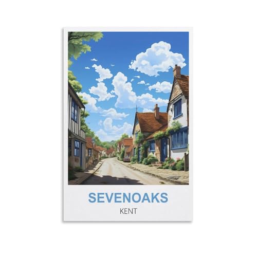 NPRZM Metallblechschild Sevenoaks Kent, Vintage-Schild, Retro-Blechschilder, Vintage-Metallblechschild für Bar, Zuhause, Wand, Metalldekoration, 30 x 30 cm NPRZM Metallblechschild Sevenoaks Kent, Vintage-Schild, Retro-Blechschilder, Vintage-Metallblechschild für Bar, Zuhause, Wand, Metalldekoration, 30 x 30 cm von NPRZM