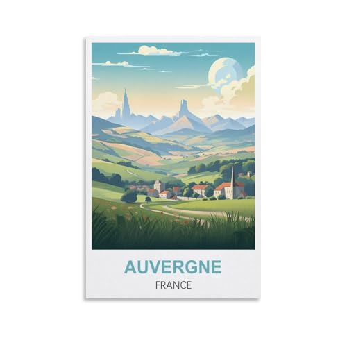NPRZM Vintage-Metall-Blechschild, Auvergne, Frankreich, Blechschild, Retro-Wandkunst-Poster für Zuhause, Männerhöhle, Café, Bar, Wanddekoration, 30 x 40 cm NPRZM Vintage-Metall-Blechschild, Auvergne, Frankreich, Blechschild, Retro-Wandkunst-Poster für Zuhause, Männerhöhle, Café, Bar, Wanddekoration, 30 x 40 cm von NPRZM