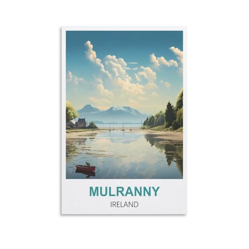 NPRZM Vintage-Metall-Blechschild „Mulranny Ireland“, Blechschild, Retro-Wandkunst, Poster für Zuhause, Männerhöhle, Café, Bar, Wanddekoration, 30 x 30 cm NPRZM Vintage-Metall-Blechschild „Mulranny Ireland“, Blechschild, Retro-Wandkunst, Poster für Zuhause, Männerhöhle, Café, Bar, Wanddekoration, 30 x 30 cm von NPRZM