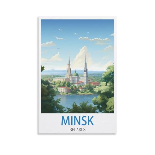 NPRZM Vintage-Metallblechschild „Minsk, Weißrussland“, Blechschild, Retro-Wandkunst-Poster für Zuhause, Männerhöhle, Café, Bar, Wanddekoration, 30 x 40 cm NPRZM Vintage-Metallblechschild „Minsk, Weißrussland“, Blechschild, Retro-Wandkunst-Poster für Zuhause, Männerhöhle, Café, Bar, Wanddekoration, 30 x 40 cm von NPRZM
