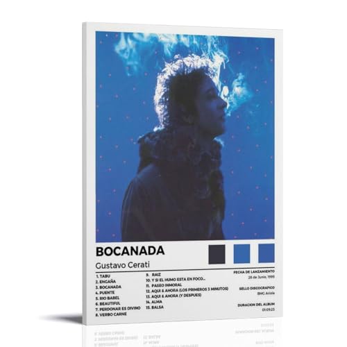 NPSFXC Gustavo Cerati Bocanada Wandkunst, modern, minimalistisch, dekoratives Gemälde, wasserfestes Poster, leicht zu pflegen, für Wohnzimmer, Schlafzimmer, Hintergrund, Wand zur Verschönerung des von NPSFXC