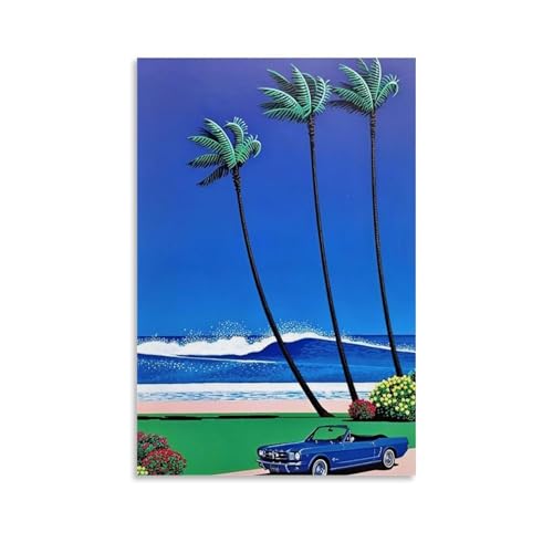 NPSFXC Hiroshi NagaiWall Art, modernes minimalistisches dekoratives Gemälde, wasserdichtes Poster, leicht zu pflegen, für Wohnzimmer, Schlafzimmer, Hintergrund, Wand zur Verbesserung des Stils, 20 x von NPSFXC
