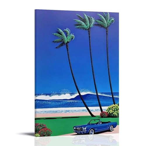 NPSFXC Hiroshi NagaiWall Art, modernes minimalistisches dekoratives Gemälde, wasserdichtes Poster, leicht zu pflegen, für Wohnzimmer, Schlafzimmer, Hintergrund, Wand zur Verbesserung des Stils, 60 x von NPSFXC