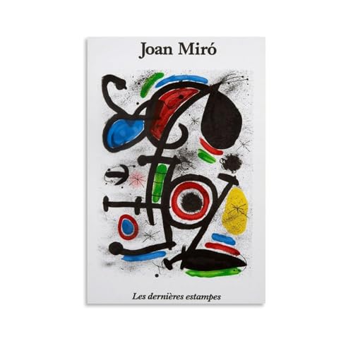 NPSFXC Joan MiroWall Art, modernes minimalistisches dekoratives Gemälde, wasserdichtes Poster, leicht zu pflegen, Wohnzimmer, Schlafzimmer, Hintergrund, Wand zur Verbesserung des Stils, 40 x 60 cm von NPSFXC