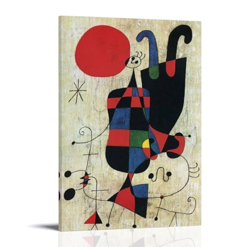 NPSFXC Joan MiróWall Art, modernes minimalistisches dekoratives Gemälde, wasserdichtes Poster, leicht zu pflegen, Wohnzimmer, Schlafzimmer, Hintergrund, Wand zur Verbesserung des Stils, 40 x 60 cm von NPSFXC