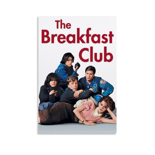 NPSFXC The Breakfast ClubWall Art, modernes minimalistisches dekoratives Gemälde, wasserdichtes Poster, leicht zu pflegen, Wohnzimmer, Schlafzimmer, Hintergrund, Wand zur Verbesserung des Stils, 30 x von NPSFXC