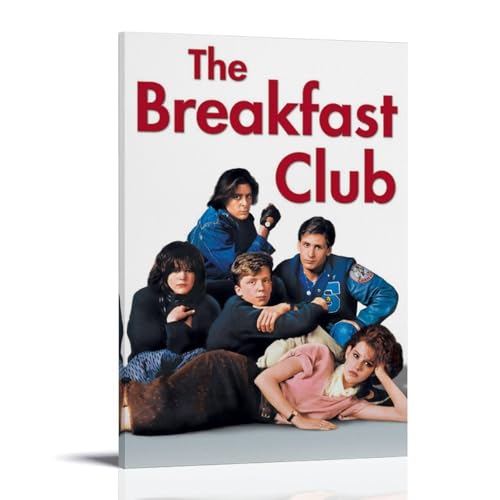 NPSFXC The Breakfast ClubWall Art, modernes minimalistisches dekoratives Gemälde, wasserdichtes Poster, leicht zu pflegen, für Wohnzimmer, Schlafzimmer, Hintergrund, Wand zur Verbesserung des Stils von NPSFXC
