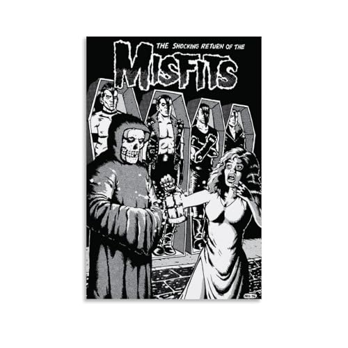 NPSFXC The MisfitsWall Art, modernes minimalistisches dekoratives Gemälde, wasserfestes Poster, leicht zu pflegen, für Wohnzimmer, Schlafzimmer, Hintergrund, Wand zur Verbesserung des Stils, 60 x 90 von NPSFXC