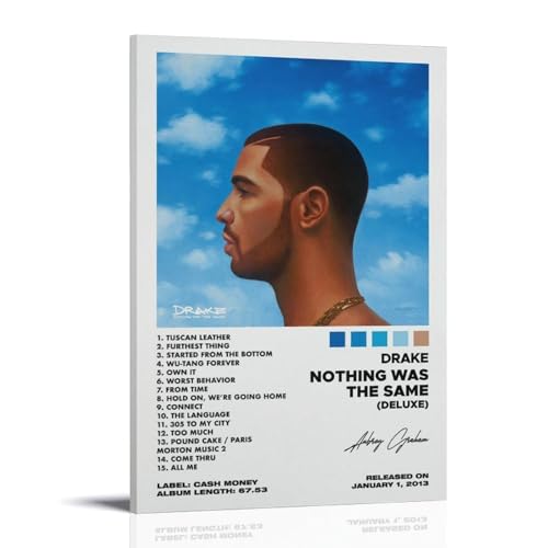 Nothing Was The Same-DrakeWall Art, modernes minimalistisches dekoratives Gemälde, wasserdichtes Poster, leicht zu pflegen, für Wohnzimmer, Schlafzimmer, Hintergrund, Wand zur Verbesserung des Stils von NPSFXC