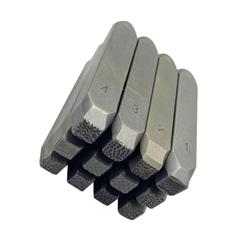12pieces Metall Schmuck Schnitzwerkzeug Schmuckmeißel Set Professionelle Handwerkswerkzeugstahl Textur Für Musterherstellung von NPXUAMTJ