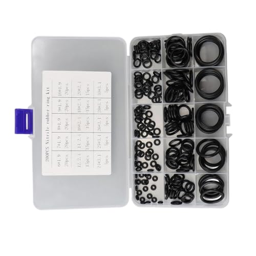 200pcs Gummi Ringe Sortiment Set 15 Größen Versiegelungsdichtungen Für Wasserhahnautomatik Reparaturdichtungen Waschanlagenlagendichtung 200pcs Gummi Ringe Sortiment Set 15 Größen Versiegelungsdichtungen Für Wasserhahnautomatik Reparaturdichtungen Waschanlagenlagendichtung von NPXUAMTJ