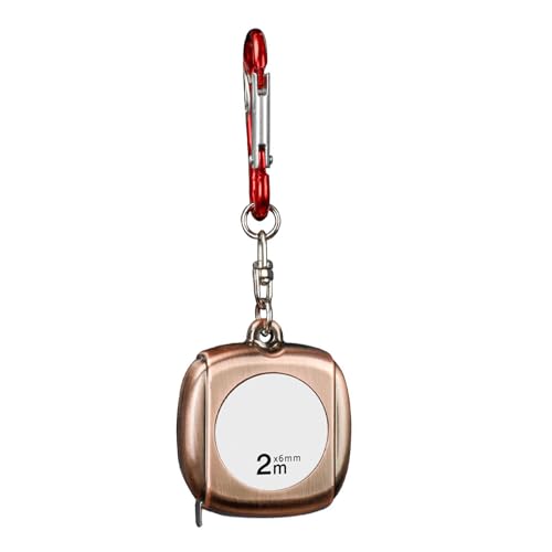 2meter (6 5 Fuß) Umband Sie Stahl Flexible Messband Keychain Selbstverriegelung Wasserdichtes Metrik Herrscher Für Industrie Home von NPXUAMTJ
