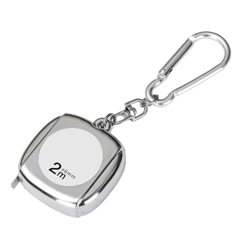 2meter (6 5 Fuß) Umband Sie Stahl Flexible Messband Keychain Selbstverriegelung Wasserdichtes Metrik Herrscher Für Industrie Home von NPXUAMTJ