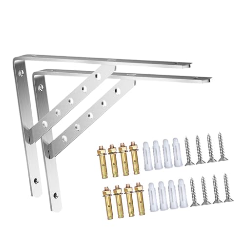 2pcs Edelstahl Stützunterstützung Joint Dreiecksklammern Rostbezogene Regalunterstützung Hardware Möbel Unterstützt Bänke Tischregal Hardware von NPXUAMTJ