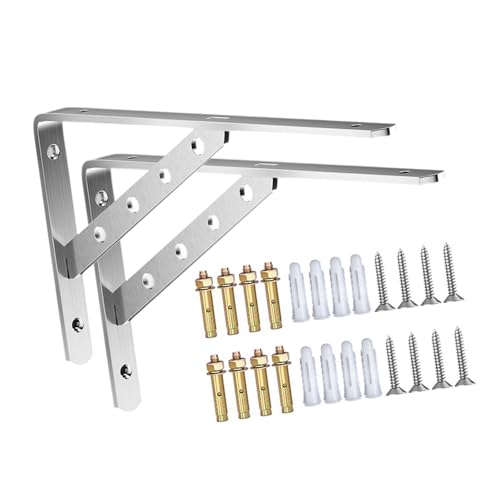 2pcs Edelstahl Stützunterstützung Joint Dreiecksklammern Rostbezogene Regalunterstützung Hardware Möbel Unterstützt Bänke Tischregal Hardware von NPXUAMTJ