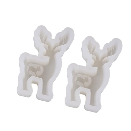 2pcs Rentier Silikonform Weihnachtsmotiv Silikon Kerzenform Für Kerzenseife Machen Weihnachtsheim Dekorationen Urlaub Für Handwerk 2pcs Rentier Silikonform Weihnachtsmotiv Silikon Kerzenform Für Kerzenseife Machen Weihnachtsheim Dekorationen Urlaub Für Handwerk von NPXUAMTJ