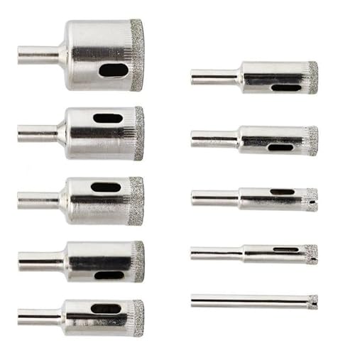 3. Professionelle 10pcs Lochschneiderbits Für Glas/Keramik Gehärtete Beschichtung Und Belüftete Bohrwerkzeuge Gehärteter Lochöffner Kit 3. Professionelle 10pcs Lochschneiderbits Für Glas/Keramik Gehärtete Beschichtung Und Belüftete Bohrwerkzeuge Gehärteter Lochöffner Kit von NPXUAMTJ